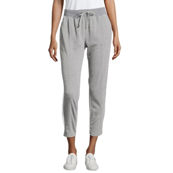 Champion Pants - Champion Women's Varsity-Stripe Ankle Gray Women's Jogger Pants, Size XS